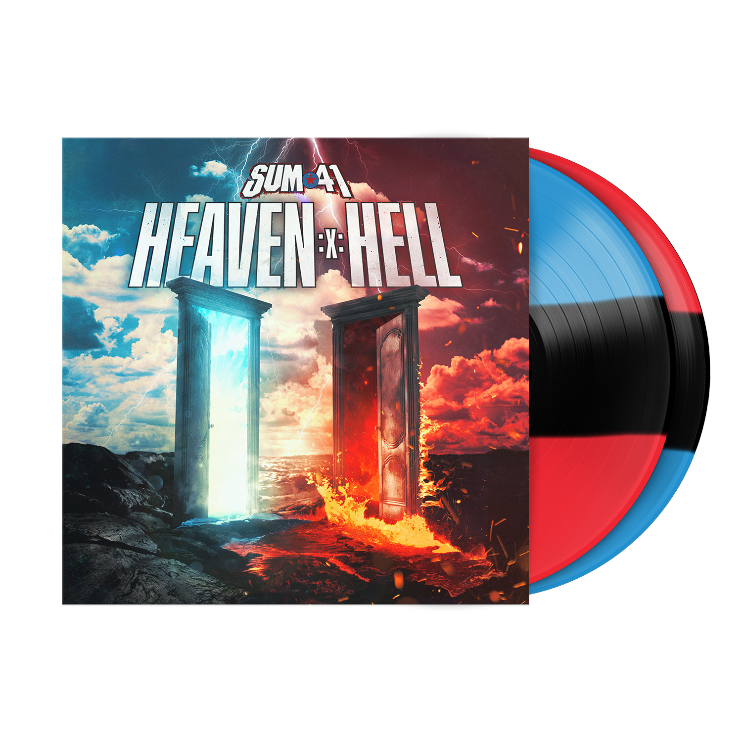 Sum 41 -  'Heaven :X: Hell' exclusive tri-stripes Vinyl LP